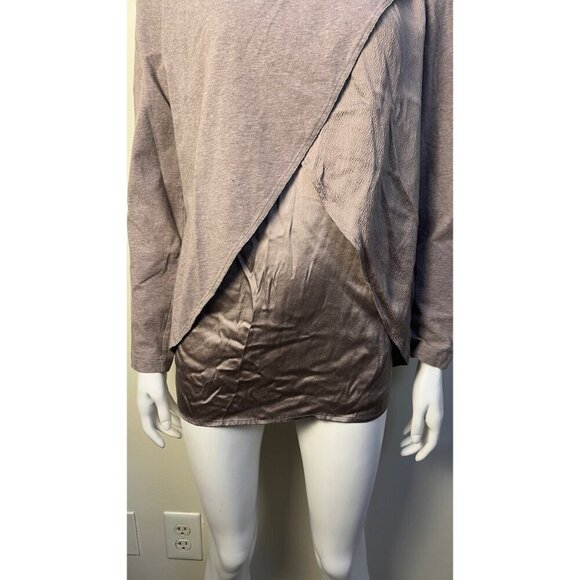 FABIANA FILIPPI SILK ACCENT BALL CHAIN ACCENT LAYERED BLOUSE L - Picture 4 of 10